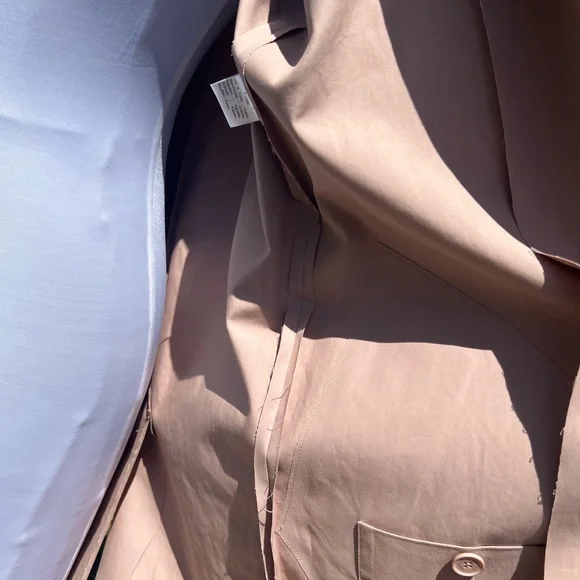 Authentic Lacoste Small 34 Rose Blush Pink Fashion Show Collection Trench Coat S - Picture 14 of 16